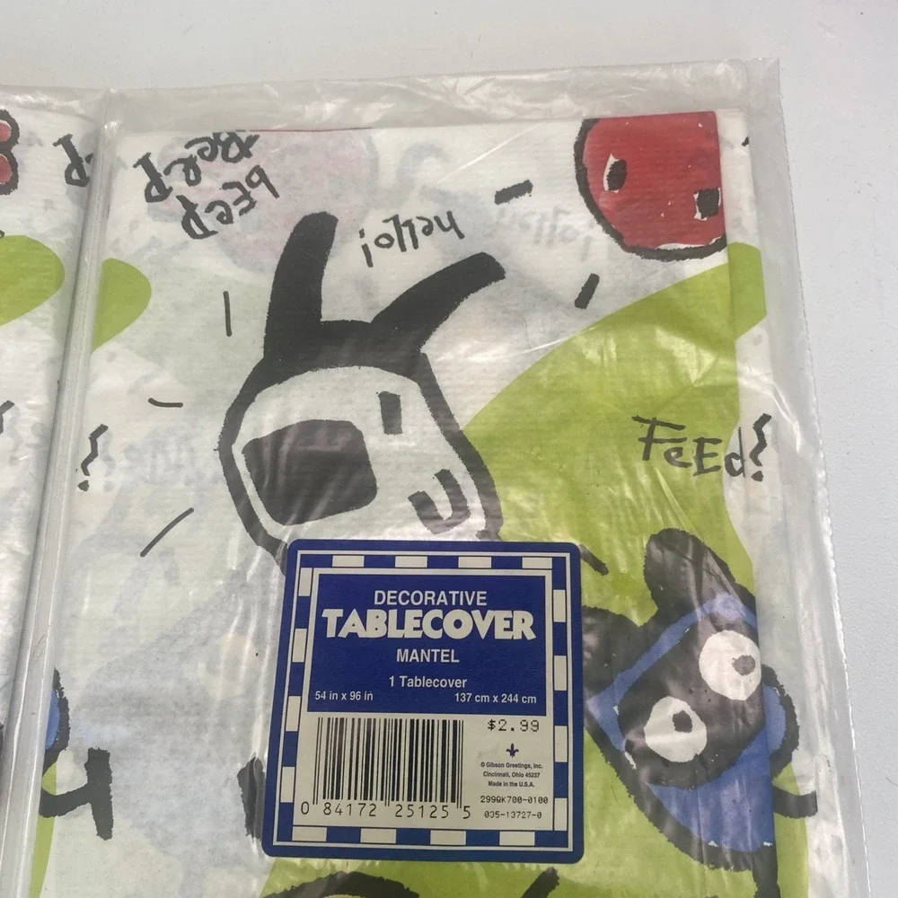 Vintage Gibson Tamagotchi Tablecover Birthday Party 54
